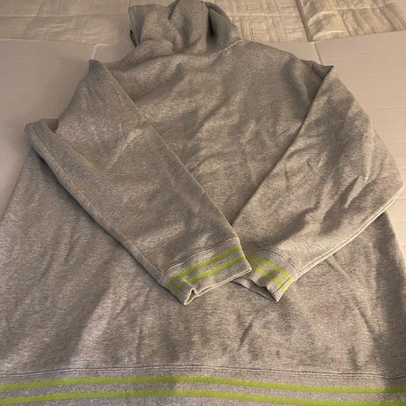 Air Jordan Air Jordan Legacy Zip up Gray Green Zip-Up Hoodie with Logo 3XL - Picture 4 of 8